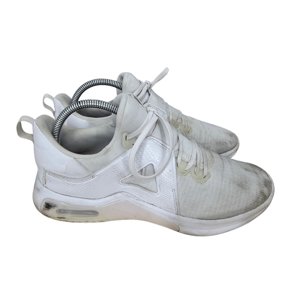 Nike Air Max Bella TR 5 Training Shoes Womens 9 Triple White Sneaker DD9285-100